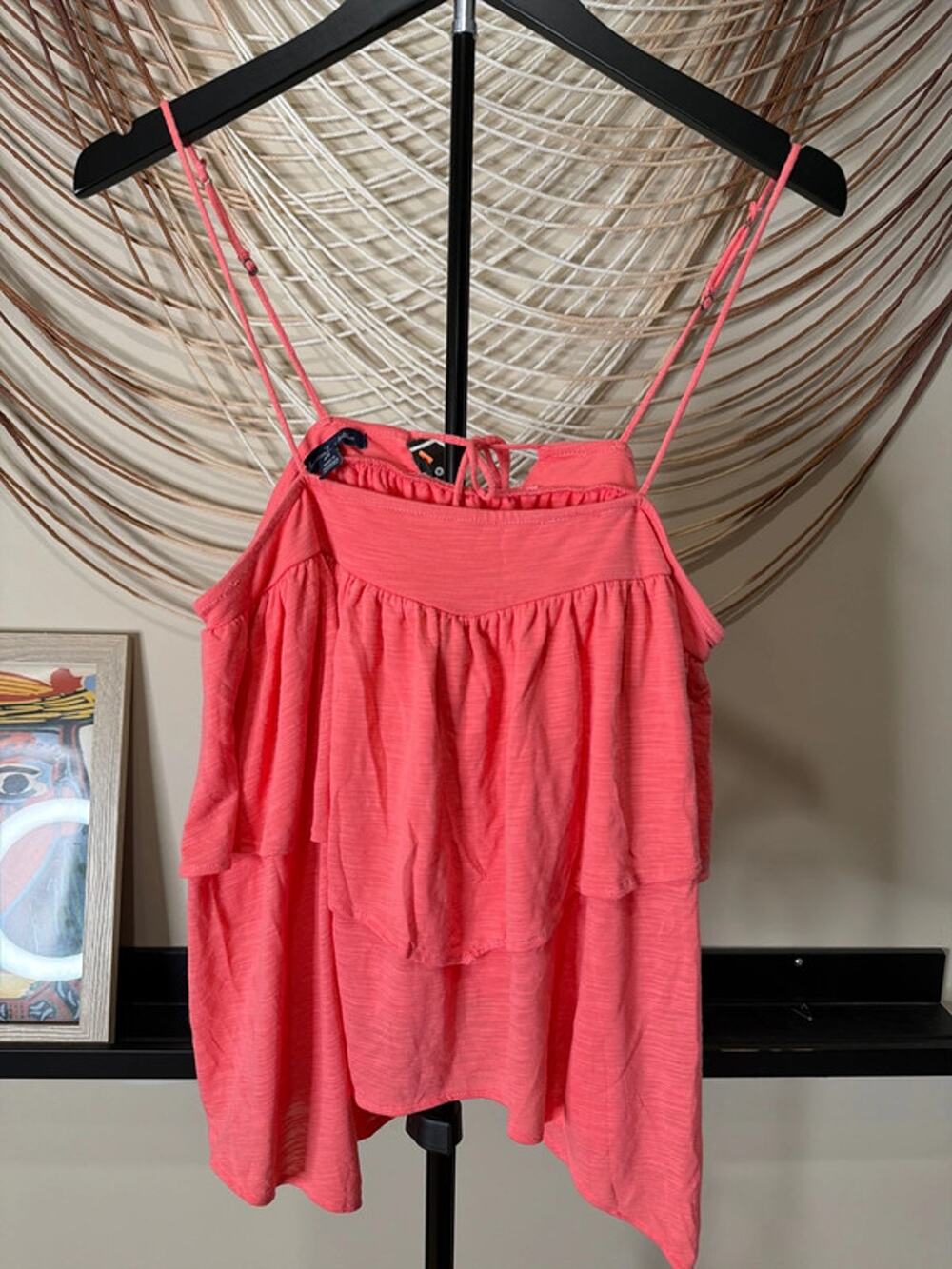 American Eagle, coral handkerchief style top M 2791